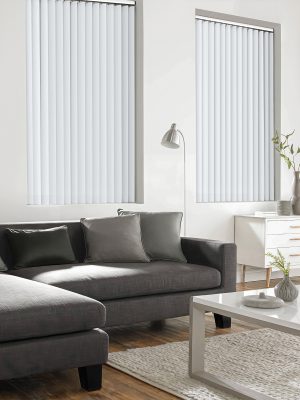 Aura White Vertical Blind