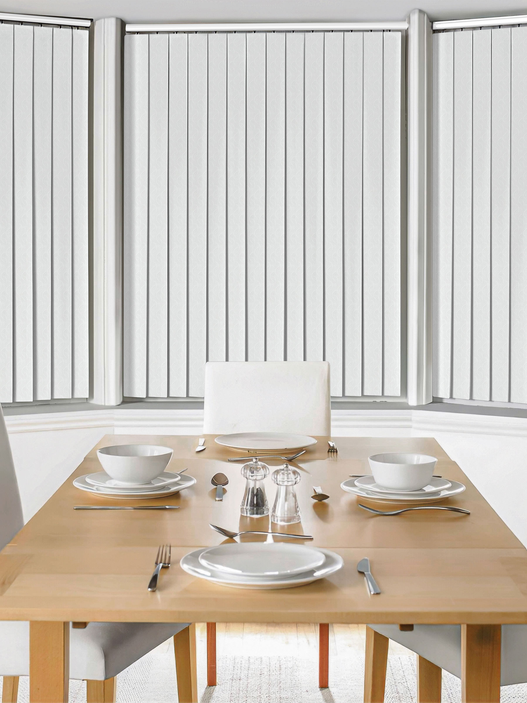 Anish White Vertical Blind Anish White Vertical Blind