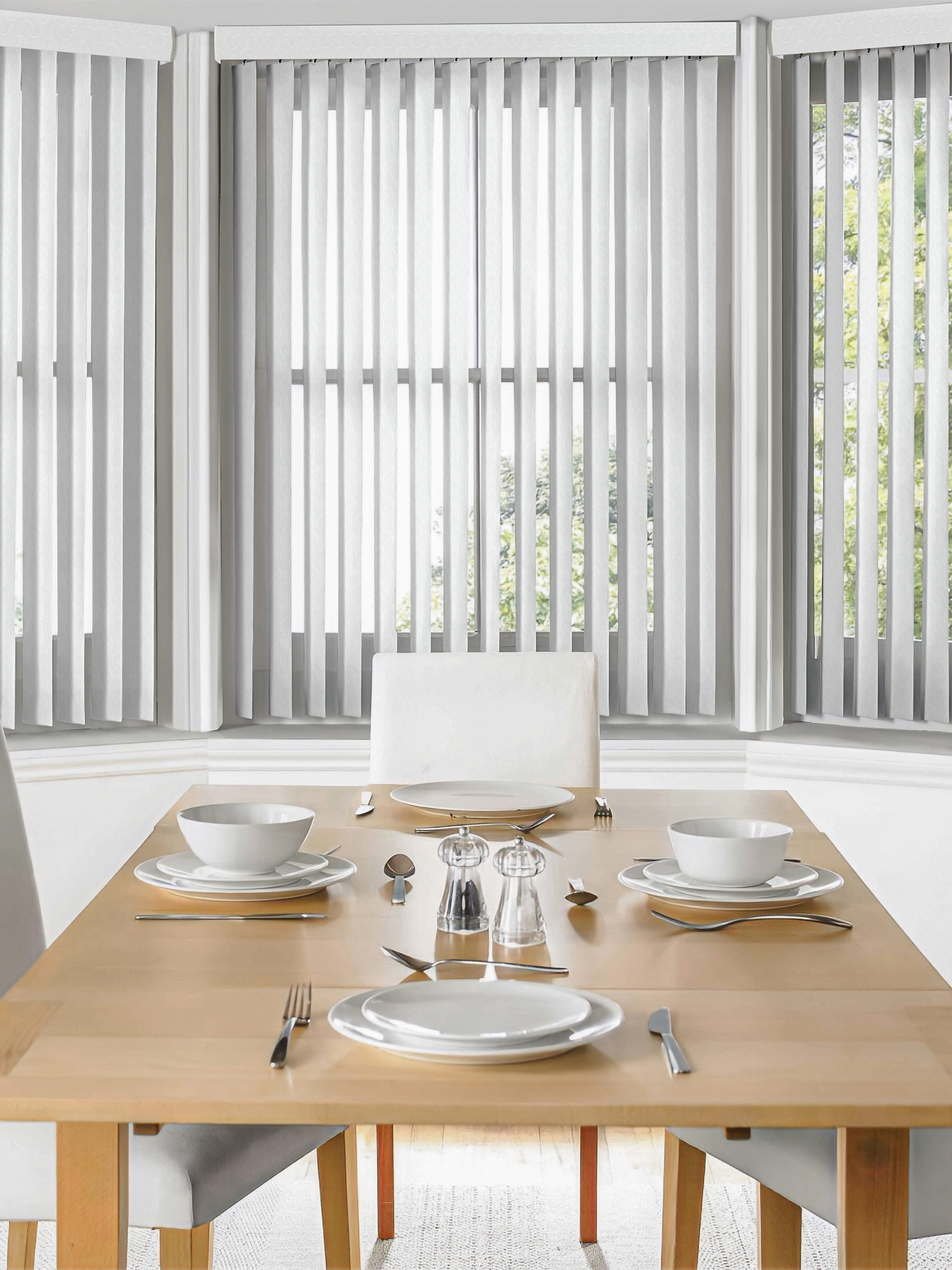 Anish White Vertical Blind Anish White Vertical Blind