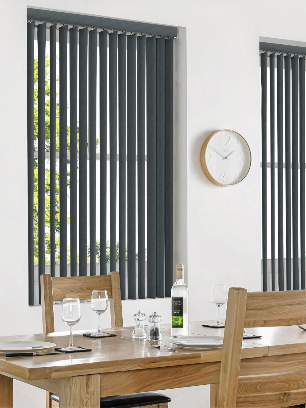Lewis Dark Grey Vertical Blind