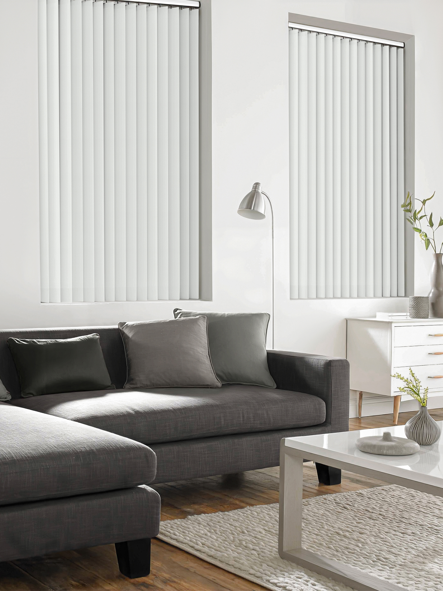 Focal White Vertical Blind Focal White Vertical Blind