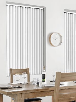 Campbell White Vertical Blind