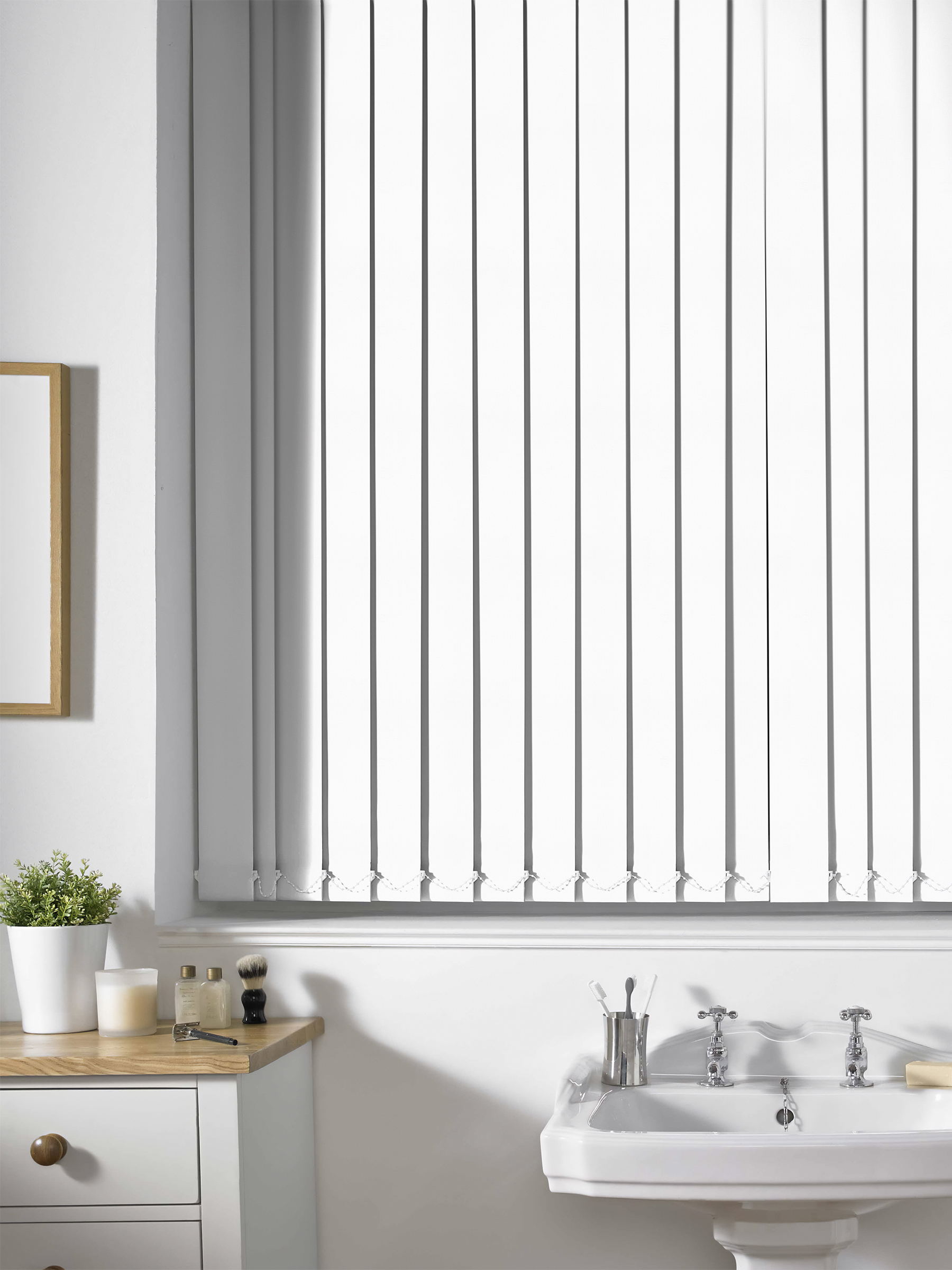 Shipley White Vertical Blind Shipley White Vertical Blind