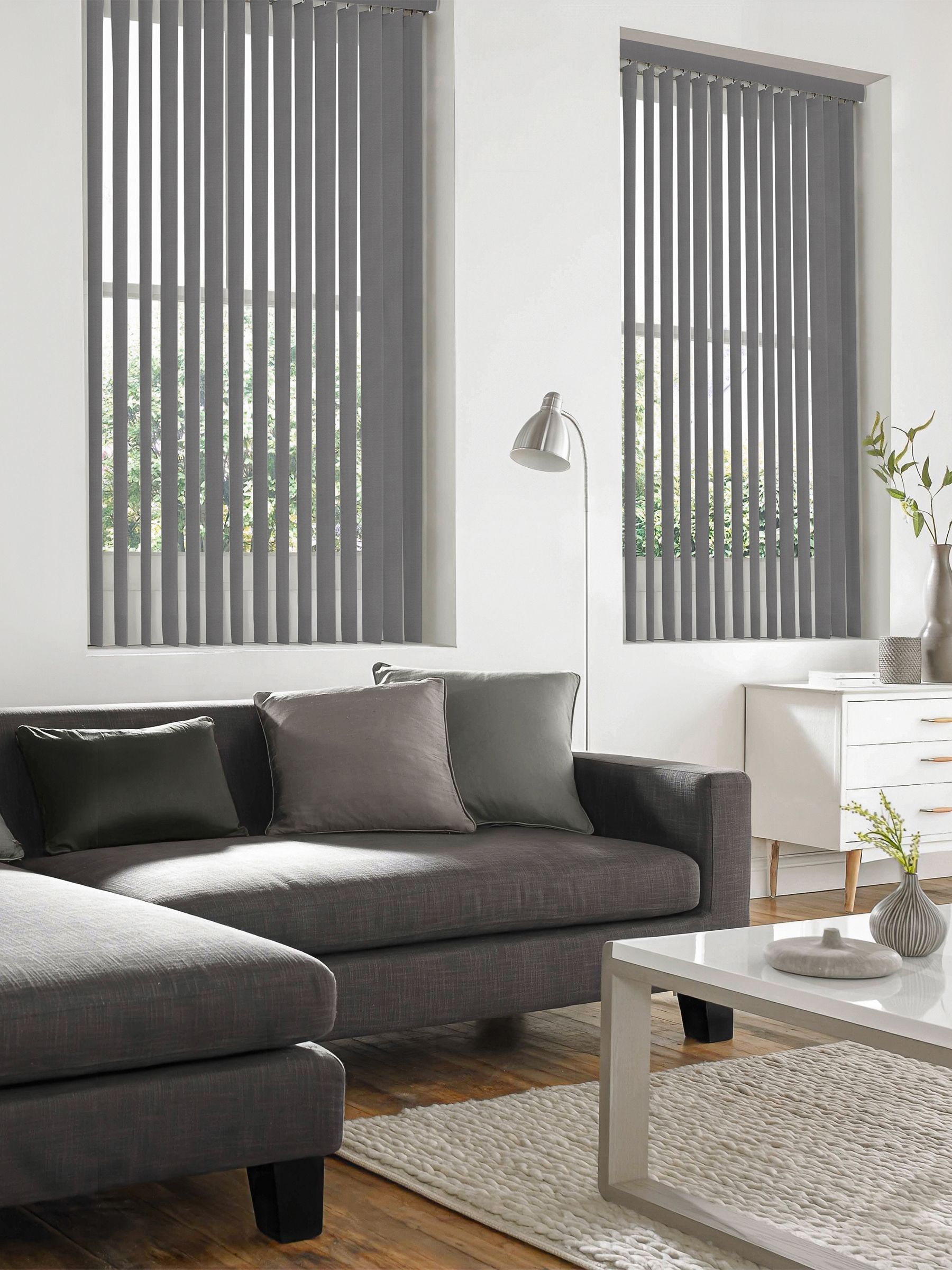 Maya Silver Vertical Blind Maya Silver Vertical Blind