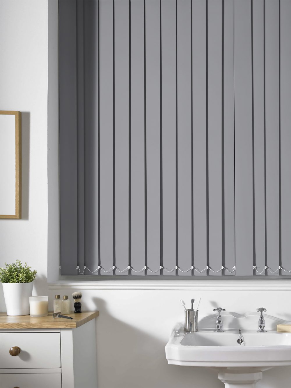 Shipley FR AshGrey Vertical Blind