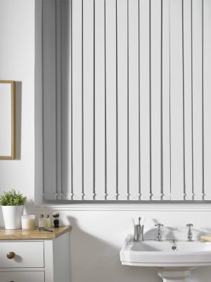 Shipley FR White Vertical Blind
