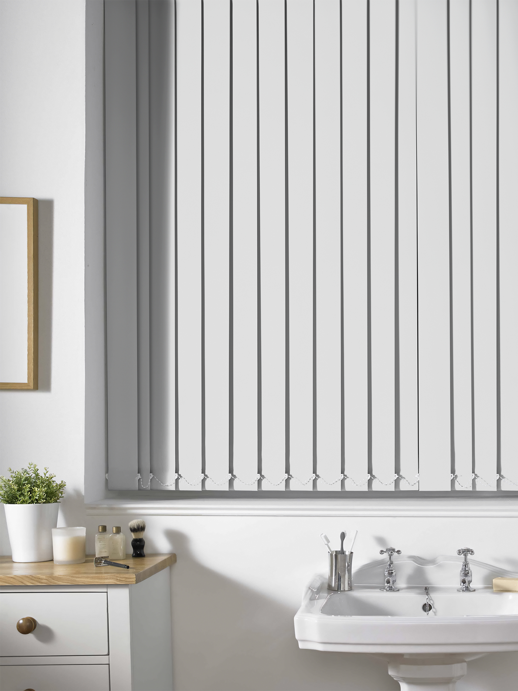 Shipley FR White Vertical Blind Shipley FR White Vertical Blind