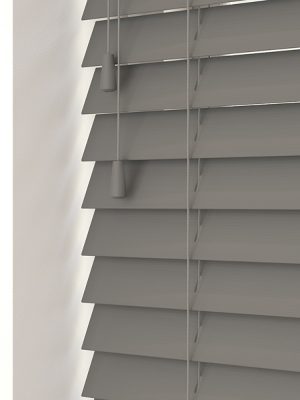 Slate Fine Grain  Faux Wood Venetian Blind