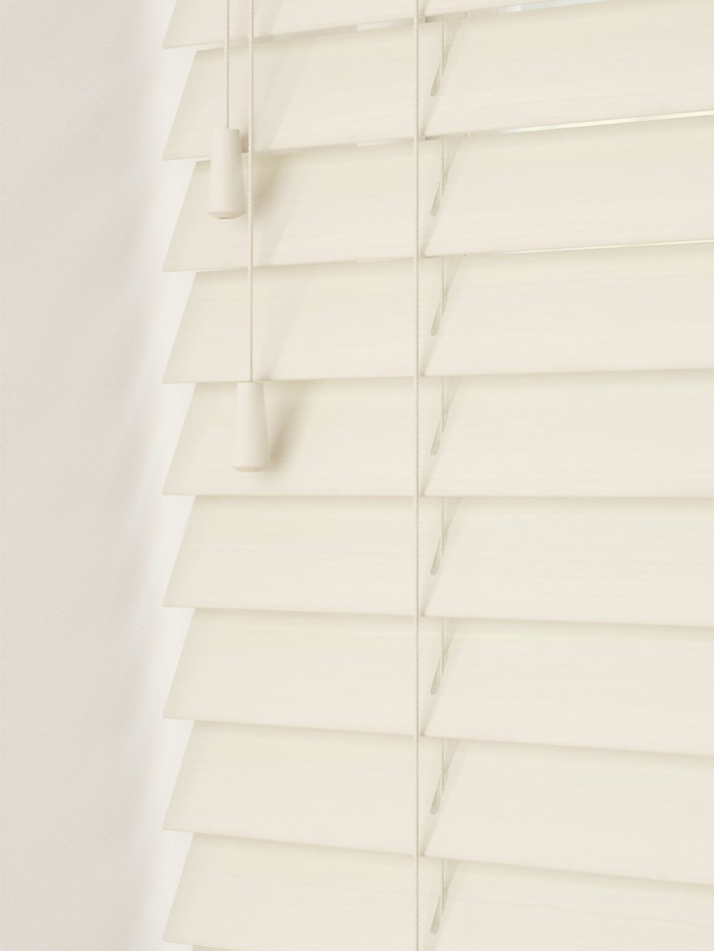 Ivory Fine Grain  Faux Wood Venetian Blind