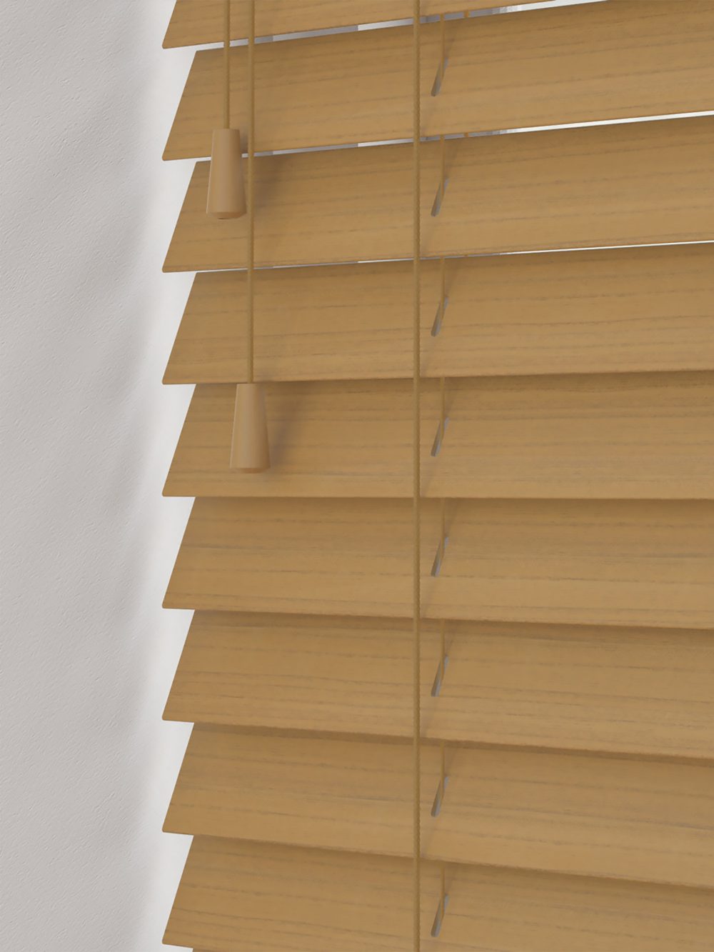 Natural Oak  Faux Wood Venetian Blind