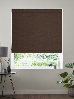 Inigo Mahogany  Roman Blind