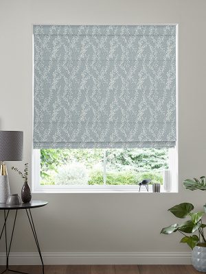 Edna Smoky Blue Roman Blind