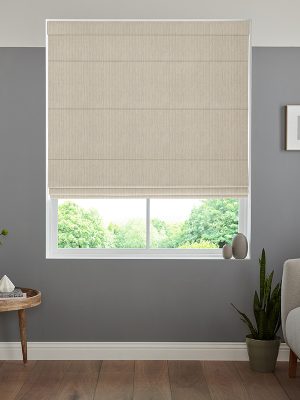 Mance Putty Roman Blind