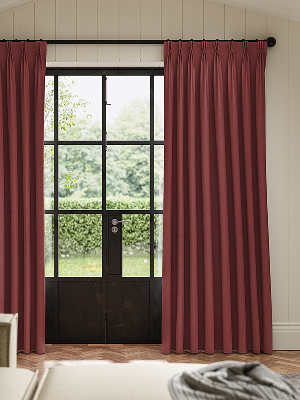 Dusen Cranberry Curtain Dusen Cranberry Curtain