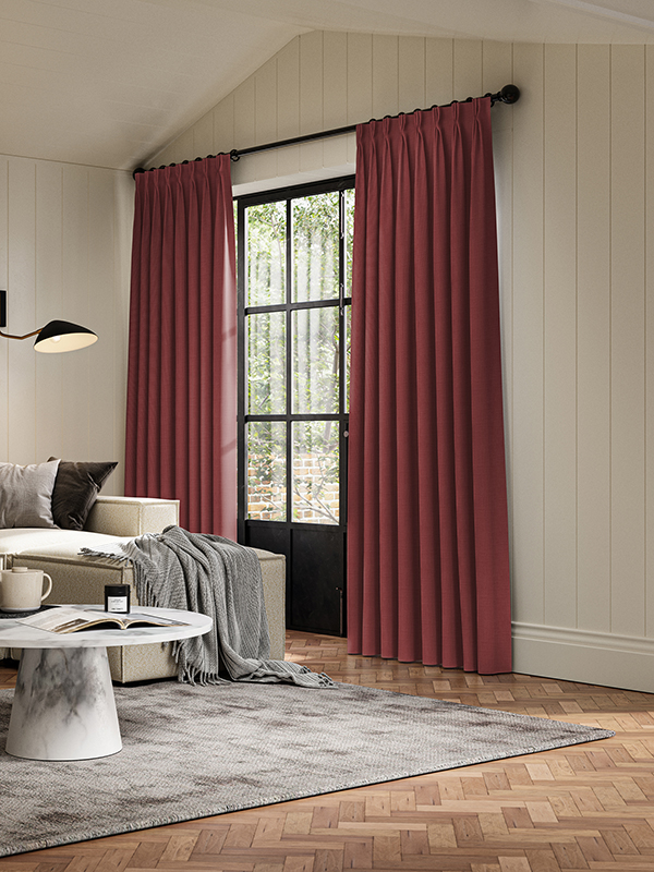 Dusen Cranberry Curtain Dusen Cranberry Curtain