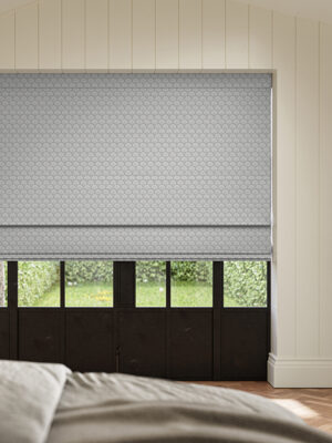 Paros Silver Roman Blind