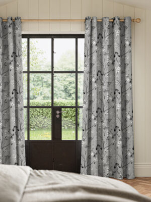 Iris Charcoal Curtain Iris Charcoal Curtain