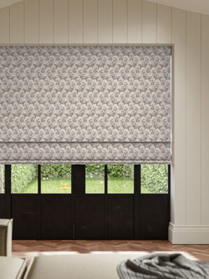 Ruby Slate Roman Blind