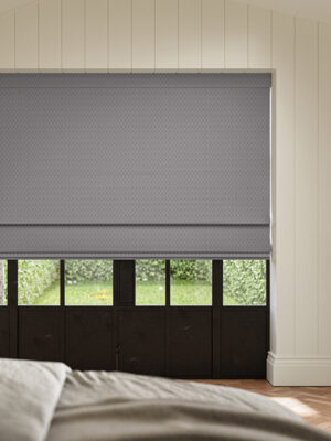 Ortega Graphite Roman Blind