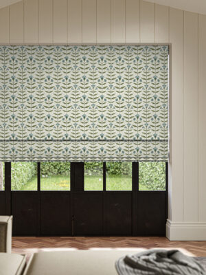 Ellianna Teal Roman Blind