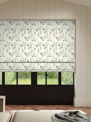 Rubina Azure Roman Blind