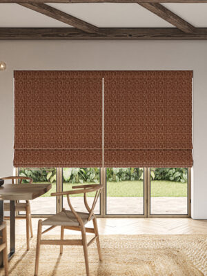 Ashbourne Ginger Roman Blind