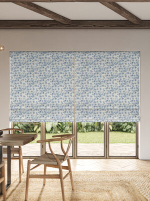 Priscilla Bluebell Roman Blind