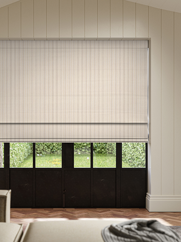 Mazeau Chambray Roman Blind Mazeau Chambray Roman Blind