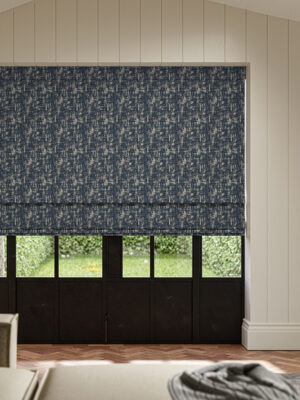 Andoh Indigo Roman Blind