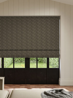 Abelia Noir Roman Blind