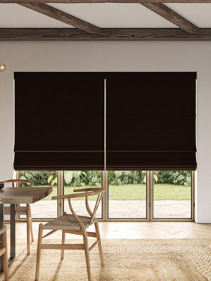Penelope Walnut Roman Blind